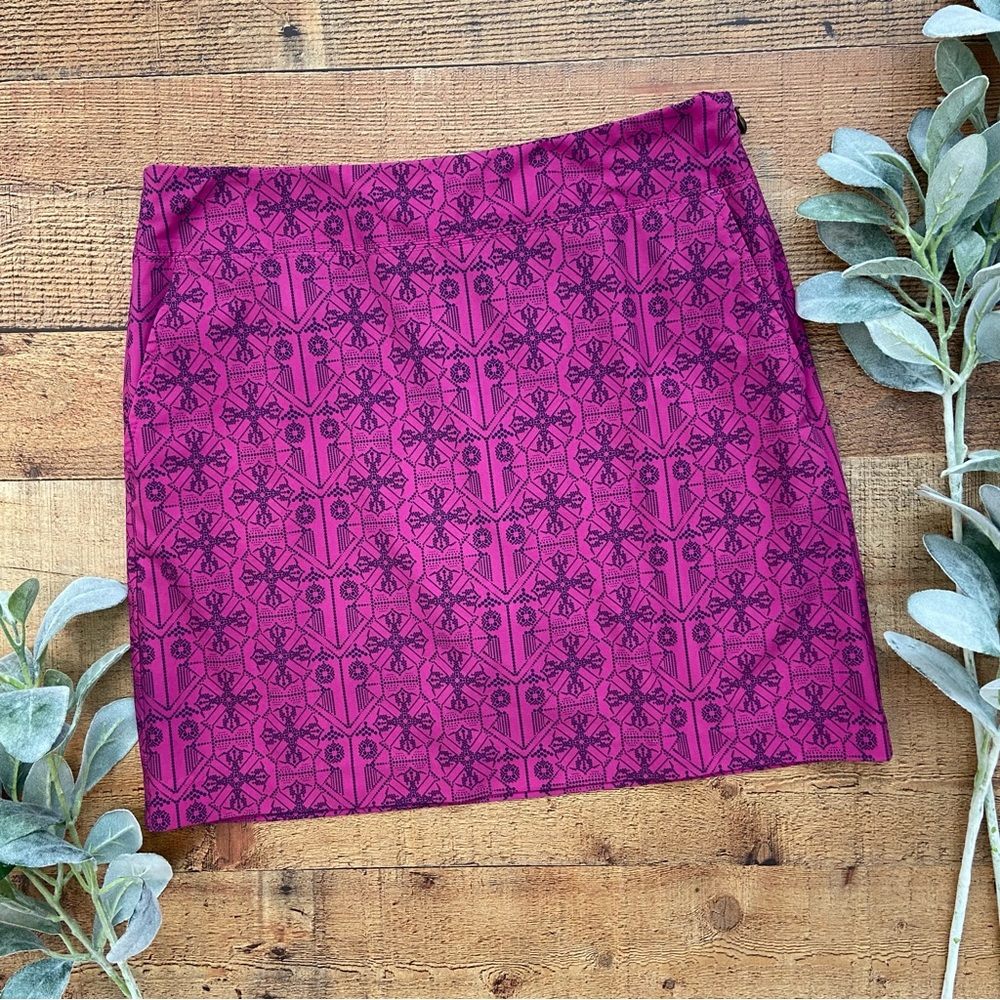 ANNIKA Berry Purple/Navy GOLF SKORT with Pockets